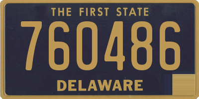 DE license plate 760486