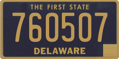 DE license plate 760507