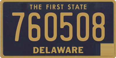 DE license plate 760508