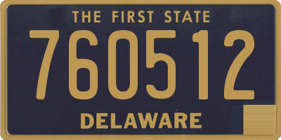 DE license plate 760512
