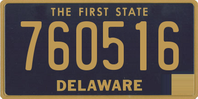 DE license plate 760516