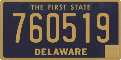 DE license plate 760519