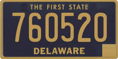 DE license plate 760520
