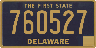 DE license plate 760527