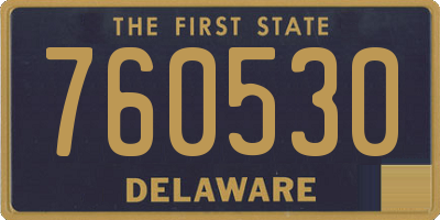 DE license plate 760530