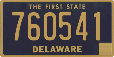 DE license plate 760541