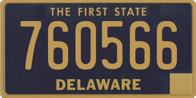 DE license plate 760566