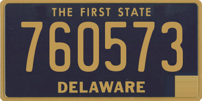 DE license plate 760573