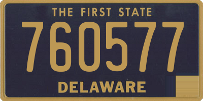DE license plate 760577