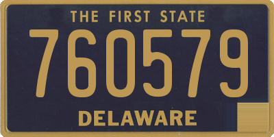 DE license plate 760579