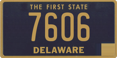 DE license plate 7606