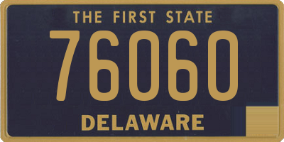 DE license plate 76060