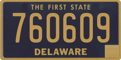 DE license plate 760609