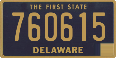 DE license plate 760615