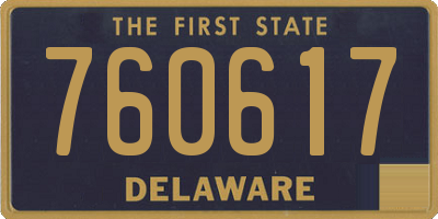 DE license plate 760617