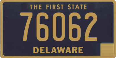 DE license plate 76062