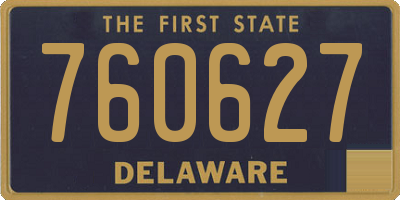 DE license plate 760627