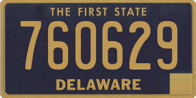 DE license plate 760629