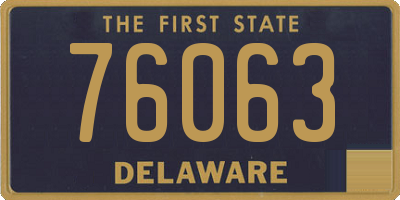 DE license plate 76063