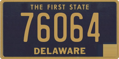 DE license plate 76064