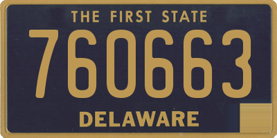 DE license plate 760663