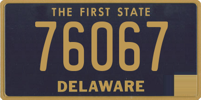DE license plate 76067