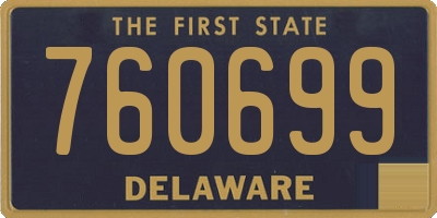DE license plate 760699