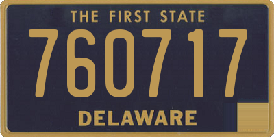 DE license plate 760717