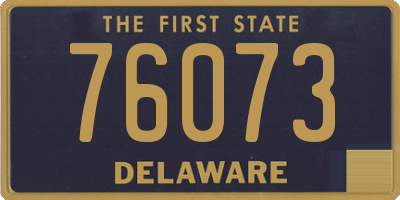 DE license plate 76073