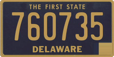 DE license plate 760735
