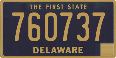 DE license plate 760737