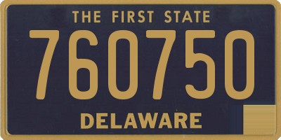 DE license plate 760750