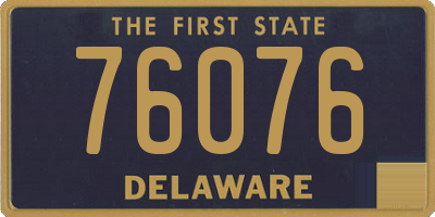 DE license plate 76076