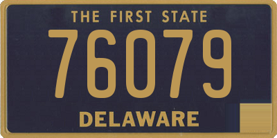 DE license plate 76079