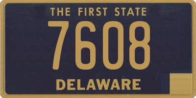 DE license plate 7608