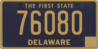 DE license plate 76080