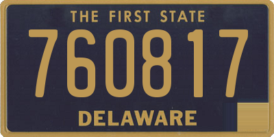 DE license plate 760817