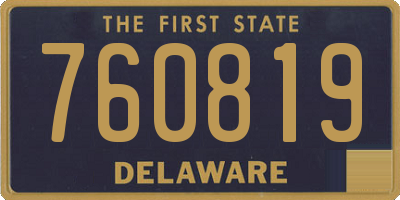 DE license plate 760819