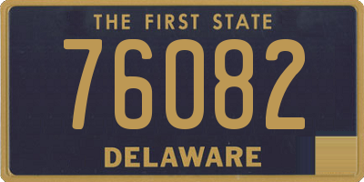 DE license plate 76082