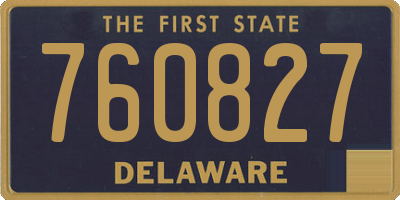 DE license plate 760827