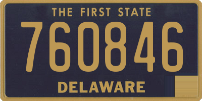 DE license plate 760846