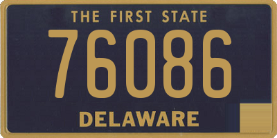 DE license plate 76086