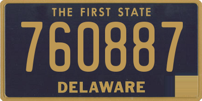 DE license plate 760887