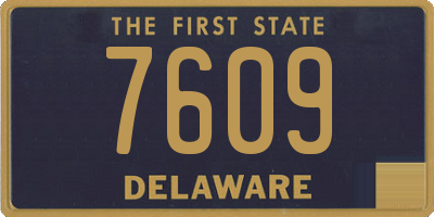 DE license plate 7609