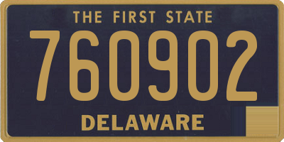 DE license plate 760902