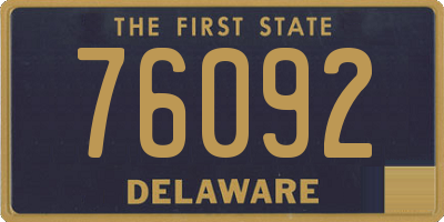 DE license plate 76092