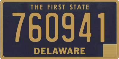DE license plate 760941