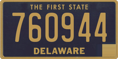 DE license plate 760944