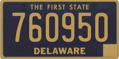 DE license plate 760950