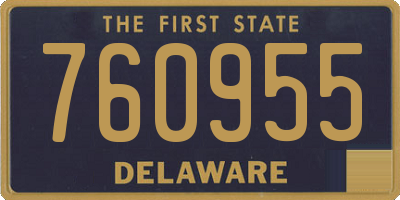 DE license plate 760955